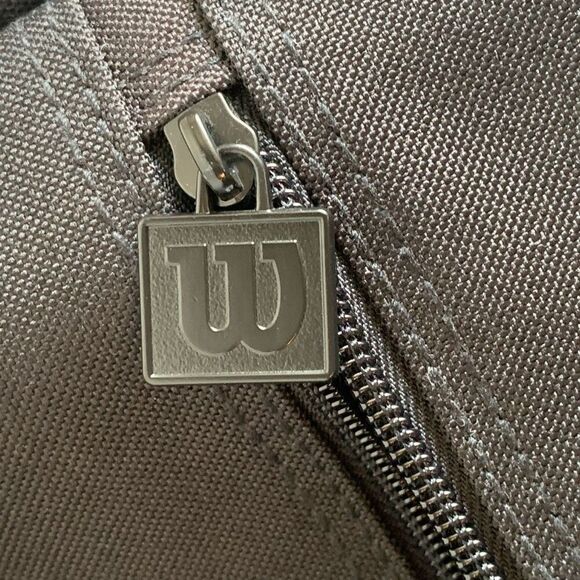 Wilson Bag Unisex 15.5” USPTA Triad Black Tennis Gym Shoulder Travel Case - Picture 10 of 13